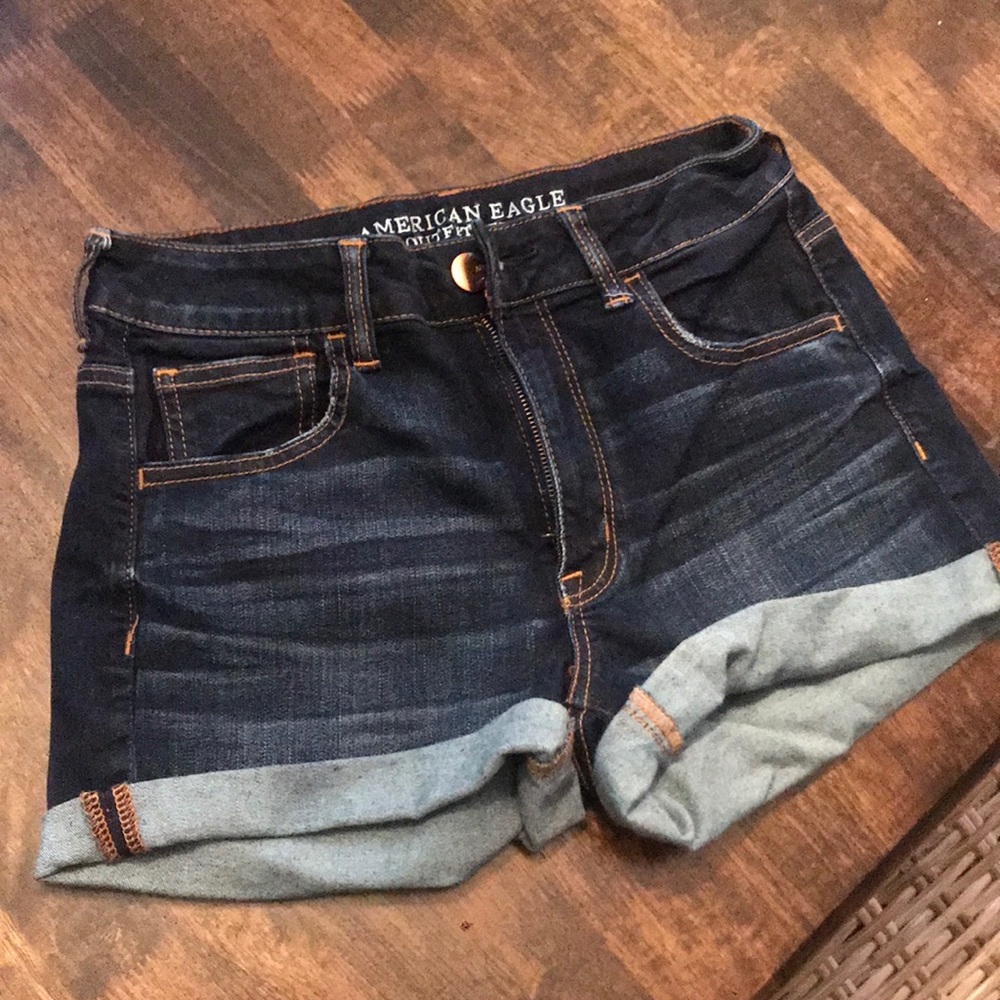 American eagle high rise shortie shorts